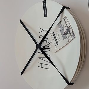 Rae Dunn set of four plates (hangry) melamine